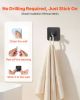 Adhesive Hooks Self-Adhesive Towel Coat Hooks 4 Pack Sticky Wall Hanger