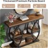 100cm Console Table 4-Step Sofa Table Entrance Table with Shelf Modern Minimalist Style Living Room Decorative Cabinet