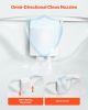 Bidet Attachment for Toilet Self-Cleaning Dual Nozzles Adjustable Pressure