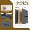 10 Drawers Fabric Cabinet, Clothes Storing, Storage Tower Organizer TV Stand, for Bedrooms, Wardrobes, Entryways, and Living Rooms, Gray
