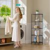 Metal Shelves Wire Shelving: Storage Rack Standing Units Shelf for Kitchen Laundry Bathroom Closet Organizers Pantry Narrow Mesh Adjustable 10" D x 16