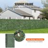 Ivy Privacy Fence, 96 x 72 in Artificial Green Wall Screen, Greenery Ivy Fence with Strengthened Joint