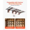 2-Tier Heavy Duty Wall Garage Shelving, 4 Pack 2 x 3 ft Steel Wall Mounted Shelving Unit