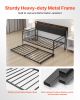 VEVOR Twin Size Daybed Frame Metal Day Bed with Trundle and Charging Station