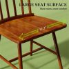 A set of four dining chairs, kitchen chair, wooden chair, armchair, light brown