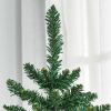 HOMCOM 6' Tall Unlit Slim Fir Artificial Christmas Tree with Realistic Branches, and 583 Tips, Green