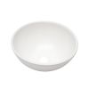 13 Inch Round White Ceramic Vessel Counter Bathroom Sink without Faucet