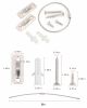 10 Pack Furniture Anchors Kit for Baby Proofing, Furniture Straps Use to Prevent Falling and Anti Tip, Dresser Or Cabinet to Wall Anchors