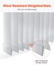 Vertical Blind Replacement Slats 10 Pcs Blind Slats Adjustable Smooth Surface