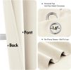 Birch Blackout Curtains for Bedroom Living Room 63 Inches Long 2 Panels