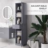 Bathroom Storage Cabinet-Grey (Swiship-Ship)(Prohibited by WalMart)