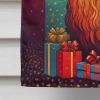 Briard Holiday Christmas House Flag Large Porch Sleeve Pole Decorative Outside Yard Banner Artwork Wall Hanging, Polyester, House Size, Multicolor