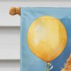 Chow Chow Happy Birthday House Flag Large Porch Sleeve Pole Decorative Outside Yard Banner Artwork Wall Hanging, Polyester, House Size, Multicolor