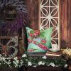 Pennsylvania Mountain Laurels in Watercolor Throw Pillow Machine Washable, Indoor Outdoor Decorative Pillow for Couch, Bed or Patio, 18Hx18W