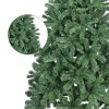 6FT Unlit Artificial Christmas Tree, Green Xmas Tree with 500 Tips and Folding Metal Stand, for Indoor Holiday Decoration