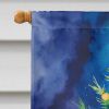 Otter Christmas House Flag Large Porch Sleeve Pole Decorative Outside Yard Banner Artwork Wall Hanging, Polyester, House Size, Multicolor
