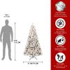 5ft PVC Round Head Flocking Tree Pre-lit Design Small Celebrate Festival Artificial Flocked Christmas Tree With UL Lights