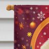 Kuvasz Holiday Christmas House Flag Large Porch Sleeve Pole Decorative Outside Yard Banner Artwork Wall Hanging, Polyester, House Size, Multicolor