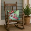 Pennsylvania Mountain Laurels in Watercolor Throw Pillow Machine Washable, Indoor Outdoor Decorative Pillow for Couch, Bed or Patio, 18Hx18W