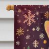 Corgi Holiday Christmas House Flag Large Porch Sleeve Pole Decorative Outside Yard Banner Artwork Wall Hanging, Polyester, House Size, Multicolor