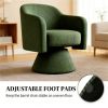 Modern living room chair, dining chair, swivel accent chair, green