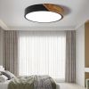 Modern LED Drum Flush Mount Ceiling Light Dimmable & Remote Control