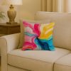 Pansexual Pride Throw Pillow Machine Washable, Indoor Outdoor Decorative Pillow for Couch, Bed or Patio, 18Hx18W