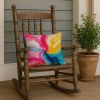 Pansexual Pride Throw Pillow Machine Washable, Indoor Outdoor Decorative Pillow for Couch, Bed or Patio, 18Hx18W