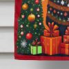 Collie Holiday Christmas House Flag Large Porch Sleeve Pole Decorative Outside Yard Banner Artwork Wall Hanging, Polyester, House Size, Multicolor