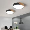 Modern LED Drum Flush Mount Ceiling Light Dimmable & Remote Control
