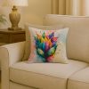 Seeds of Equality Pride Throw Pillow Machine Washable, Indoor Outdoor Decorative Pillow for Couch, Bed or Patio, 18Hx18W