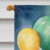 Irish Setter Happy Birthday House Flag Large Porch Sleeve Pole Decorative Outside Yard Banner Artwork Wall Hanging, Polyester, House Size, Multicolor