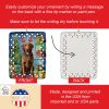 Chesapeake Bay Retriever Christmas Reindeer Porcelain Ornament Christmas Tree Hanging Decorations for Home Christmas Holiday, Rectangle, Gift
