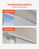 Panel Track Blinds Extendable Track from 45.8 in to 86 in Width Trimmable Gray