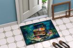 Treasure Chest Doormat Front Door Mat Indoor Outdoor Rugs for Entryway, Non Slip Washable Low Pile, 24H X 36W