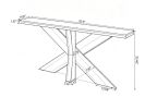 Farmhouse Console Table Wood Sofa Hallway Table Rustic Dining Room Decorative Cabinet Living Room Furniture