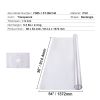 Plastic Table Cover, 36 x 54 Inch 1.5 mm Thick Clear Table Protector, Rectangle PVC Desk Mat, Waterproof & Easy Cleaning Desk Pad Tablecloth