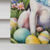 Rat Terrier Easter Egg Hunt House Flag Large Porch Sleeve Pole Decorative Outside Yard Banner Artwork Wall Hanging, Polyester, House Size, Multicolor