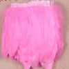 Pink Goose Feathers Trim Fringe DIY Dress Sewing Craft Feather Clothing Costumes Party Decoration,2 Yards