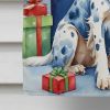 English Setter Christmas Reindeer House Flag Large Porch Sleeve Pole Decorative Outside Yard Banner Artwork Wall Hanging, Polyester, House Size, Multi