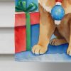 Chow Chow Christmas Reindeer House Flag Large Porch Sleeve Pole Decorative Outside Yard Banner Artwork Wall Hanging, Polyester, House Size, Multicolor