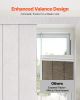 Panel Track Blinds Extendable Track from 45.8 in to 86 in W Trimmable Light Gray