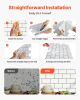 10Pcs Peel and Stick Backsplash 12x12x0.78 in Self-Adhesive Wall Tiles Tile-Look