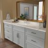 Lordear 18"x15" Oval White Ceramic Undermount Bathroom Sink Vanity Sink with Overflow Hole