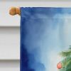 Beagle Christmas Reindeer House Flag Large Porch Sleeve Pole Decorative Outside Yard Banner Artwork Wall Hanging, Polyester, House Size, Multicolor