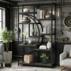 Freestanding Bookshelf, B Etagere Bookcase with 9 Open Shelves