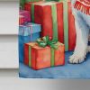 Westie Christmas Reindeer House Flag Large Porch Sleeve Pole Decorative Outside Yard Banner Artwork Wall Hanging, Polyester, House Size, Multicolor