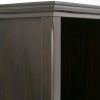 Amherst 57 inch Wide Solid Wood 8 Cube Storage Sofa Table in Hickory Brown