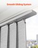 Panel Track Blinds Extendable Track from 45.8 in to 86 in Width Trimmable Gray