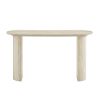 55.12 Inch Faux MARS marble Pattern Console Table for Living Room,Narrow Console Table wit